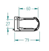 Picture of Fibrain Cable manager with label field for HD patch panel